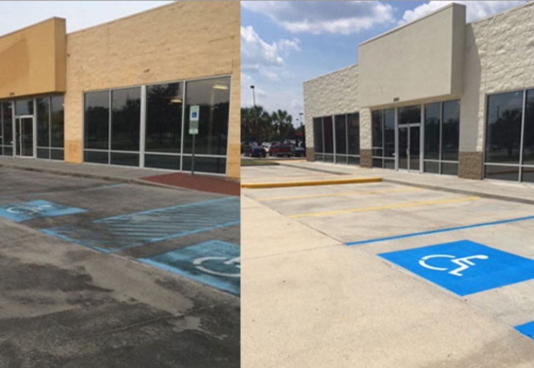 Commercial building and sidewalk restoration